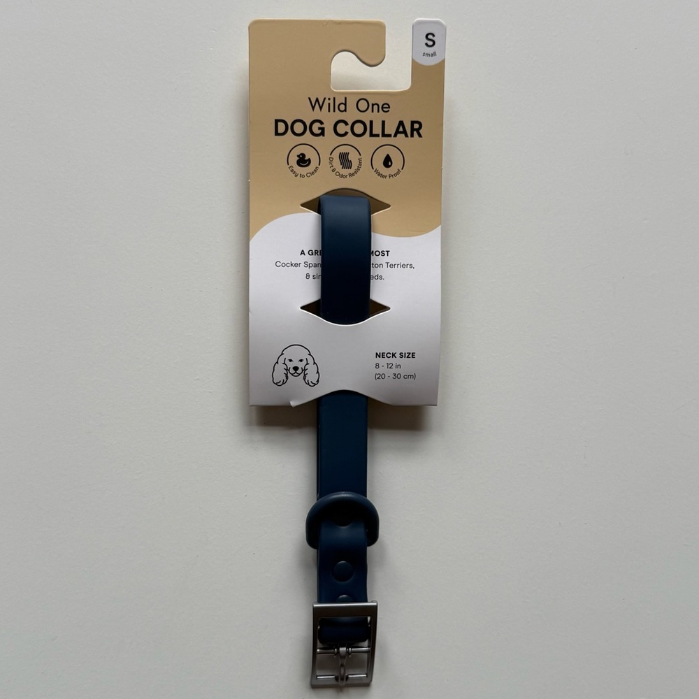 Wild One Dog Collar - S (8-12") - Blue